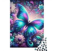 Colorful Butterfly Garden Jigsaw Puzzles Puzzles for Adults Kids. 1000 Piece Whimsical Challenge Toy Educational Games Home Decoration for Educational Games Gifts 70x50cm/1000pcs