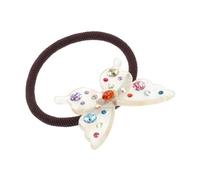 Colorful Butterfly Hair Ties for Girls 10-Pack High Elasticity Rhinestone Hair Bands for Toddlers and Kids
