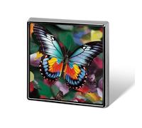 Colorful Butterfly Lapel Pin Brooches Square Fashion Brooch Pin Cute Button Badges Alloy Button Pins Enamel Pins Metal Pinback for Hat Shirt Clothing Bags
