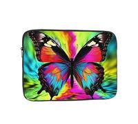 Colorful Butterfly Laptop Sleeve for Women Men, 17 Inch Waterproof Laptop Bag Lightweight Notebook Computer Cover Bag