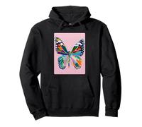 Colorful Butterfly Modern Artistic Spring Aesthetic Summer Pullover Hoodie