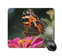 Colorful Butterfly Mouse Pad Cute Square Mouse Mat Leather Non-Slip Rubber Base Mousepad Waterproof Computer Mouses Pad for Laptop Wireless Mouses Keyboard Home Office 25 * 30cm