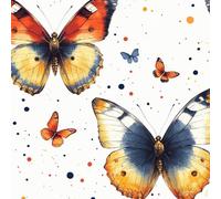 Colorful Butterfly Self Adhesive Wallpaper Graffiti Flower Contact Paper Peel and Stick Wallpaper Thicken Waterproof Matte with Sticky Back Canvas Wall Cabinets Furniture Stickers Decorate 0.45×5 m