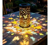 Colorful Butterfly Solar Light Waterproof Outdoor, Garden Decorative LED Butterfly Solar Light, Metal Lantern Outdoor Decoration, Gift for Mom, Grandma, Women on Mother's Day(Butterfly )
