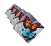 Colorful Butterfly Stone Car Air Freshener Cards for Women Men 4 Pack Cute Car Accessories Long Lasting Scent Car Diffuser Hanging Auto Aromatherapy Tablets Car Fresheners Gifts