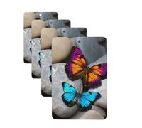 Colorful Butterfly Stone Car Air Freshener Cards for Women Men 4 Pack Cute Car Accessories Long Lasting Scent Car Diffuser Hanging Auto Aromatherapy Tablets Car Fresheners Gifts