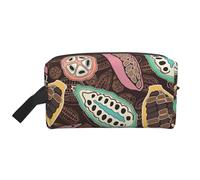 Colorful Cacao PodLarge Capacity Cosmetic Organizer,Travel Makeup Bag for Women