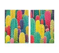 Colorful Cactus Pattern Passport Holder Passport Wallet PU Leather Passports Protective Cover Slim Travel Accessories