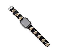 Colorful Cake Happy Birthdays Silicone Watch Strap Compatible with IWatch Adjustable Sports Band Unisex 38mm/40mm