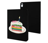 Colorful Cake Happy Birthdays Slim Case Compatible with iPad 10th 9th 8th 7th Generation 2022 2021 2020 2019 Protective Cover Stand