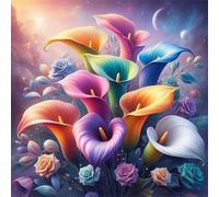 Colorful Calla Lily Jigsaw Puzzles for Adults 500 Pieces Hard Difficult Challenging puzzles for adults 500 pcs DIY Decoration Puzzle for Wall Decor Gifts