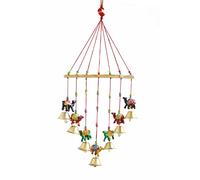 Colorful Camel Windchimes Jhoomar Hanging for Home Door, Wall, Temple, Bedroom, Decorative Accessories for Party, Festival Decor, Wedding, Christmas Festivities Gift Size:- 20 Inch (Camel)