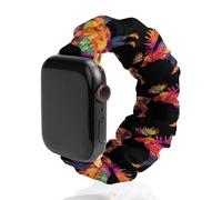 Colorful Canadian Moose Cute Watch Band Scrunchies Compatible with IWatch 38mm 40mm 42mm 44mm Elastic Strap