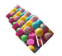 Colorful candy Car Air Freshener Cards for Women Men 4 Pack Cute Car Accessories Long Lasting Scent Car Diffuser Hanging Auto Aromatherapy Tablets Car Fresheners Gifts