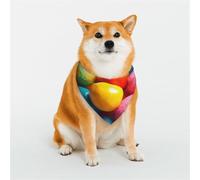 Colorful Candy Dog Bandanas Small Adjustable Dog Scarf Triangle Bibs Double Reversible Kerchief Scarf Washable Daily Handkerchief for Medium Large Dog Puppy Cat Gift