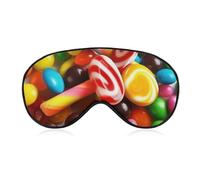 Colorful Candy Eye Mask, Side Sleeping Mask Light Blindfold Sleeping Mask Nose Pad and Elastic Band for Children Women and Men