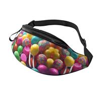 Colorful Candy Fanny Pack for Man Woman, Fashion Adjustable Chest Bag, Travel Sport Walking Waist Bag