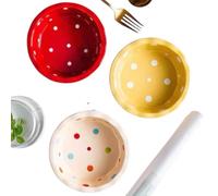Colorful Candy Figurine Pet Bowl Stand with Ceramic Bowls, Cute Resin Storage Tray, Multi-Functional Decorative Holder for Pets, Snacks, and Small Items - 4 Styles + 3 Bowls (Yello Bowl)