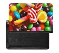 Colorful Candy Passport Cover Protector Rfid Blocking Passport Holder Id Card Holder Secure Travel Wallet Organizer for Passport Tickets Credit Cards, style, One Size