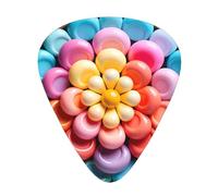Colorful Candy Stylish and durable guitar picks, three types of thin, medium and heavy guitar picks (12 pieces), suitable for guitar, bass, electric guitar, ukulele,