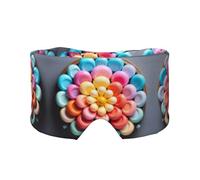 Colorful Candy Unisex Side Sleeping Headband, Sleeping Eye Mask and Ear Muffs, (26.8 * 4.3 inches), Indoor and Outdoor Travel Yoga Adjustable Comfort Eye and Ear Muffs,