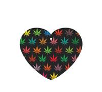 Colorful Cannabis Leaves Printing Fashion Car Air Freshener Cards 10 Pcs Car Scented Hanging Sheets