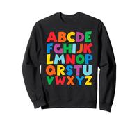 Colorful Capital Alphabet Letters Learn ABC Boy Girl Kids Sweatshirt