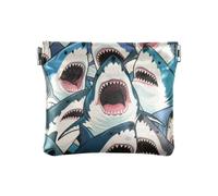 Colorful Cartoon Animal Shark Fashion Women's Leather Coin Purses Pouches Waterproof Card Holder for Women portamonedas para