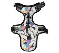 Colorful Cartoon Cute Astronaut Reflective Dog Vests for Great dane Dog Walking Cute Animal Vest for Dogs Chaleco para perro Medium