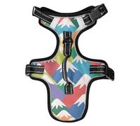 Colorful Cartoon Cute Mountain Reflective Dog Vests for Large for Great dane Dog Walking Waterproof Vest for Walking at Night chalecos para Perros Medium
