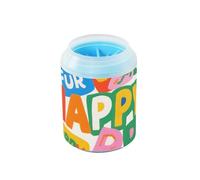 Colorful Cartoon Happy Decor Portable Paw Washer with Soft Massage Brush Feet Grooming Supplies for Small Medium Dogs and Cats