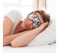 Colorful Cartoon Horses Print Soft Eye Mask for Sleep Mask Sleep Eye Mask for Women Men Sleeping Sleeping Travel