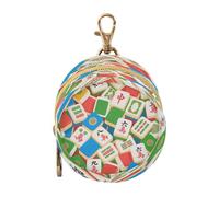 Colorful Cartoon Mahjong Baby Girl Travel Pacifier Holder Portable Wristlet Wallet Key Holder, Neutral Baby Items Clip para chupete de