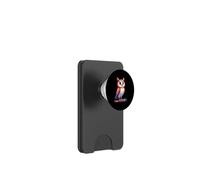 Colorful cartoon owl illustration with paint splashes PopSockets PopWallet for MagSafe