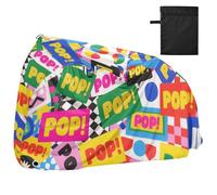 Colorful Cartoon Pop Fashion Waterproof Covers for Bike with Lock Holes Indoor Outdoor Storage Road Bike Cover Fits for Most forro para moto