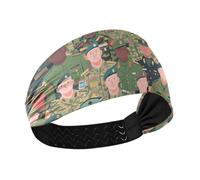 Colorful Cartoon Soldier Army Cooling yoga headbands Stretchy head for Football Volleyball Football accesorios para el cabello de mujeres