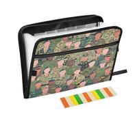 Colorful Cartoon Soldier Army Expanding File Folder with Labels 13 Pockets A4 Letter Size with Zipper Closure for File Folder with Zipper