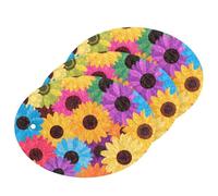 Colorful Cartoon Sunflowers Absorbent Cleaning sponges for Household All-Purpose Cleaning sponges for Household use Stain & Odor Resistant (3 Count)