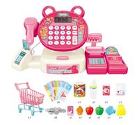 Colorful Cash Register Playset For Kids Pretend Play Supermarket Set With Sounds Fun Toy For & Pre Schoolers