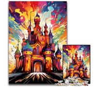 Colorful Castle 1000-Piece Jigsaw Puzzle Difficult Puzzles for Adults for Teenagers, Family Game Night, Brain-Challenging Gift Idea 26X38CM/10.23x14.96inch