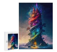 Colorful Castle The Glass Challenging Puzzle for Adults, 500 PCS - Housewarming Gift - for Quiet Evenings And Focused Play