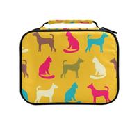Colorful Cat and Dog Colored Pencil Bag Large Capacity Pencil Case for Colouring Pencils Pen Bag Marker Organizer