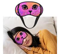Colorful Cat Face Eye Masks for Sleep Soft Comfort Sleep Masks with Elastic Strap Adjustable Blackout Eye Shade Covers for Women Men Travel/Sleeping