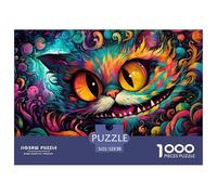 Colorful Cat Fantasy Durable Thick Paper Interesting Brain Challenge, Perfect for Adults Looking for Relaxing Hobby at Home 52x38cm/1000pcs