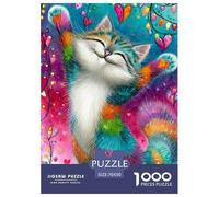 Colorful Cat Joy 1000 Piece Adults Puzzle Kids Age Games Gifts Birthday Difficult Impossible Decompression 70x50cm/1000pcs