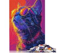 Colorful Cat Painting Jigsaw Puzzles for Adults 500 Piece Jigsaw Puzzles for Adults Puzzle 500 Pieces Puzzle Gifts 500pcs (52x38cm)
