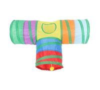 Colorful Cat Tunnel with Three Channels Interactive Pet Play Tunnel for Indoor Cats Durable High Grade Material Fun Exercise Relaxation Space for Your Feline Friend