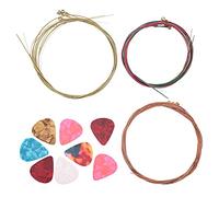 Colorful Celluloid Pick Set Acoustic Guitar Strings Colorful Stringed Instrument Playing Accessories for Folk and Electric Guitars