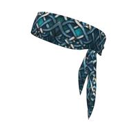 Colorful Celtic Knot Sweat-Absorbing Sports Headband, Unisex Sports Headband, Suitable for Outdoor Travel and Various Sports.