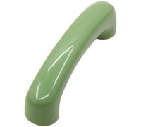 Colorful Ceramic Cabinet Door Handle, Bow-Shaped Arch Design for Wardrobes & Drawers, 12.2 x 2.5 x 3.4 cm, Porcelain Pottery Knob with 96 mm Hole Centre, Includes 25 mm Screws for 20 mm Doors